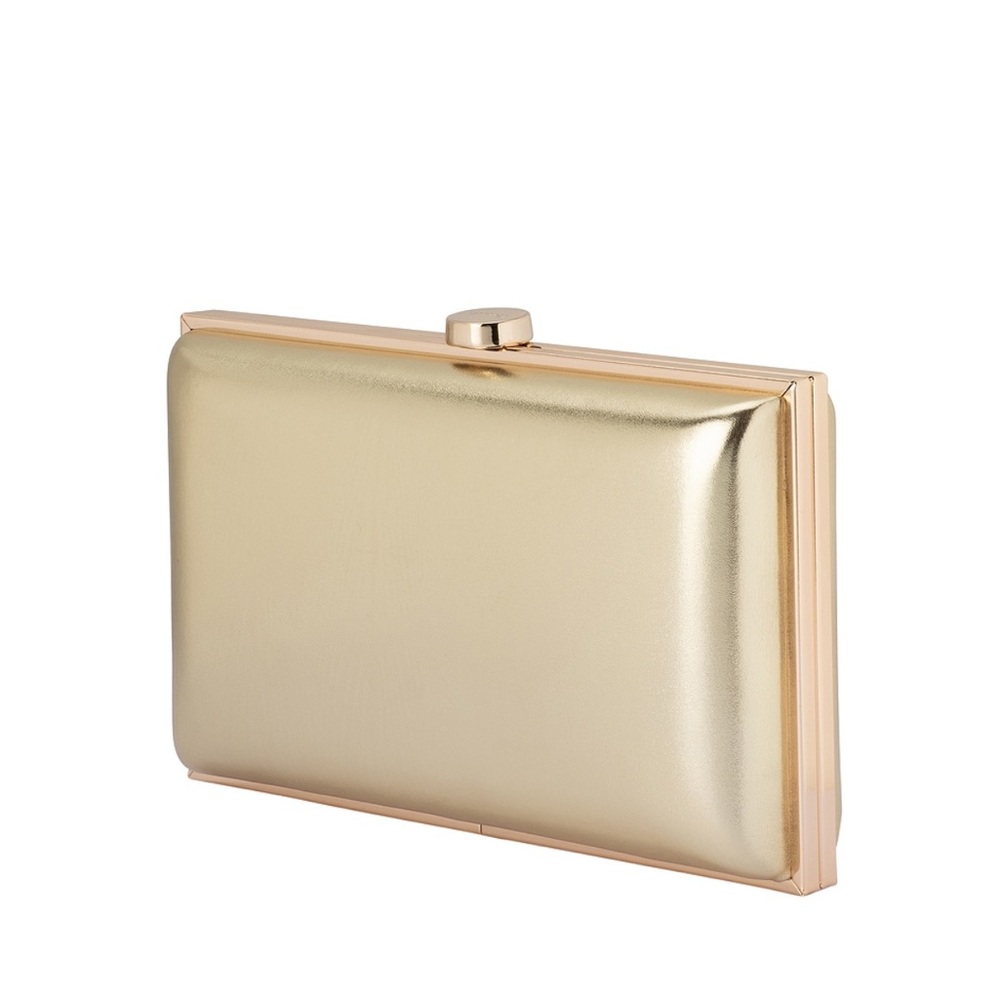 OLGA BERG, LUCY METALLIC CLUTCH